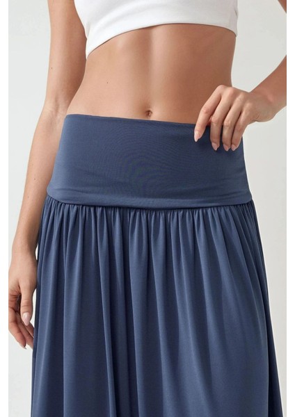 Kadın Çift Kullanımlı(Elbise/Etek) Esnek Straplez Sandy Elbise Oxford Mavisi modelleri