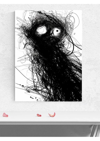 Shadow Eyes, Gölge Gözler Soyut Sanat Sanatsal Poster - Afiş - Dekorasyon