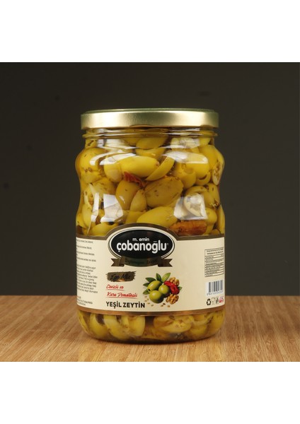 Çobanoğlu Ege Mix Yeşil Zeytin -Cam Kavanoz