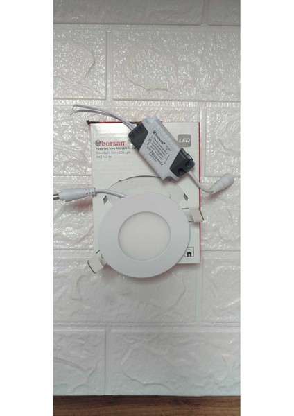 Ekim Aydınlatma 3W Yuvarlak Sıva Altı Slim LED Armatür Beyaz