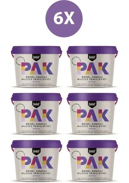 Pak Genel Amaçlı Mucize Temizleyici 6 Lı 500 gr