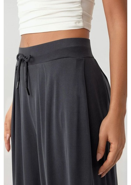 Kadın Normal Bel Modal Jogger Pantolon Busem Collection Gri fırsatları