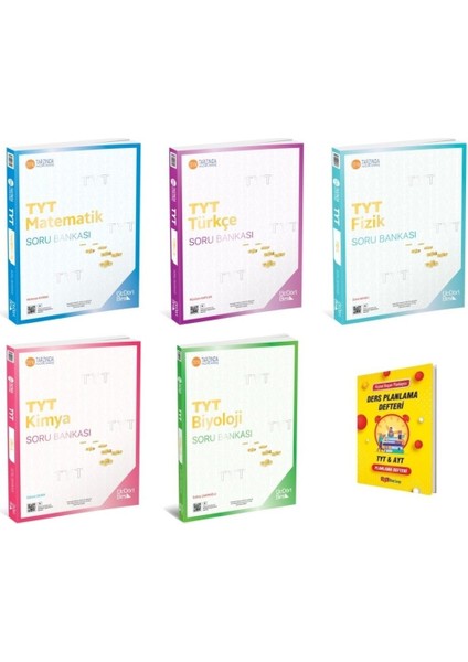 TYT Matematik Türkçe Fizik Kimya ve Biyoloji Soru Bankası 5’li Sayısal Set - Telefon Tutucu