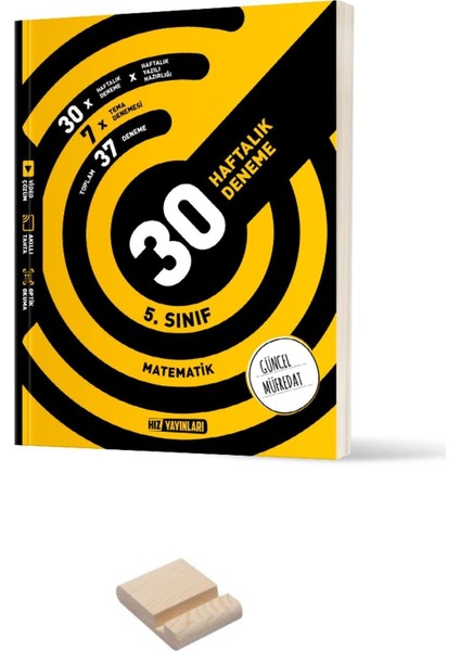 5. Sınıf Matematik 30 Haftalık Deneme + Telefon Tutucu