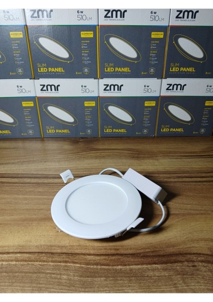 Ekim Aydınlatma 6W Slim Sıva Altı Yuvarlak LED Panel Spot Yüksek Lümen 4000K Ilık Beyaz fiyatları