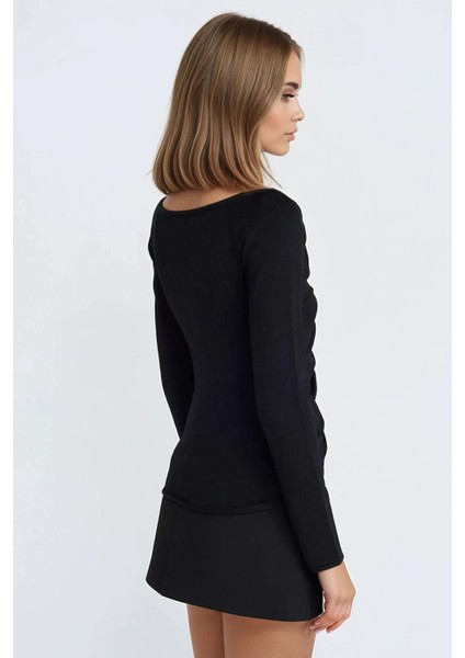 Kadın Mini Düz Şort Etek Black indirimleri