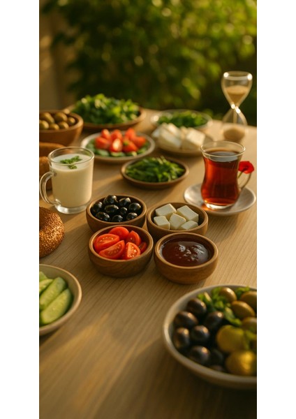 Gbmotion 4'lü Ahşap Yuvarlak Sunum Kasesi – Kuruyemiş, Kahvaltılık ve Soslar Için Şık Servis Kasesi modelleri