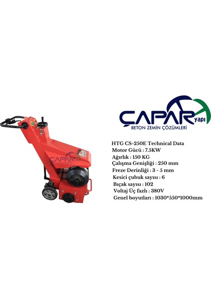 Htg CS-250E Freze Makinesi
