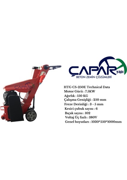 Htg CS-250E Freze Makinesi fiyatları