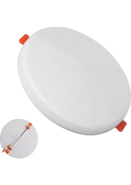 Ekim Aydınlatma 36 W Ayarlanabilir Yuvarlak Yanaksız Pro LED Panel Spot Beyaz 6500K