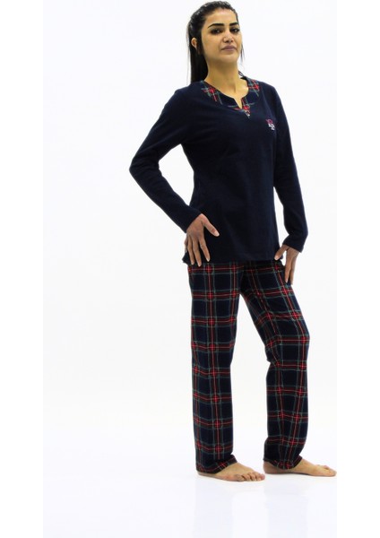 Düz Kombinli Ekose Pijama Takımı fiyatları