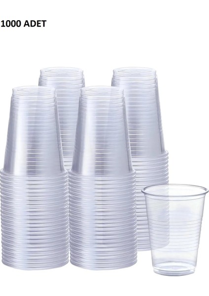 1000 Adet Plastik Pet Bardak Otomat Bardağı 180 cc