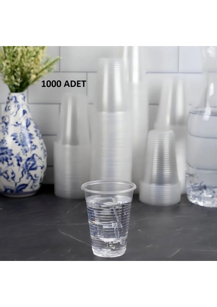 1000 Adet Plastik Pet Bardak Otomat Bardağı 180 cc fiyatları