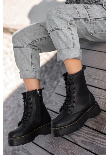 Deri Kadın Bot - Veneto Siyah Cilt modelleri