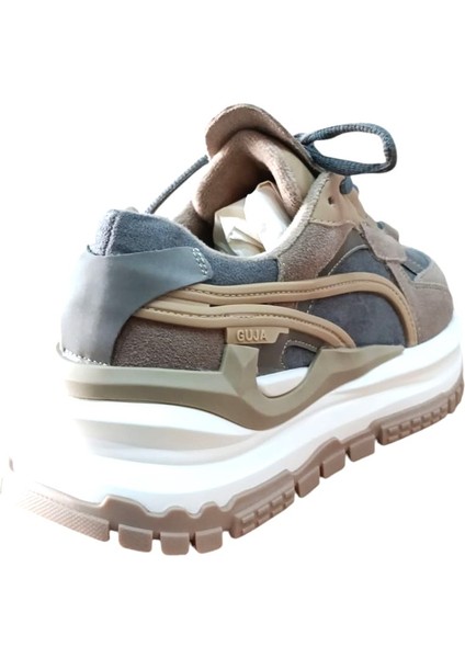25K331-2 Kadın Süet Sneaker Spor Ayakkabı Camel fırsatları