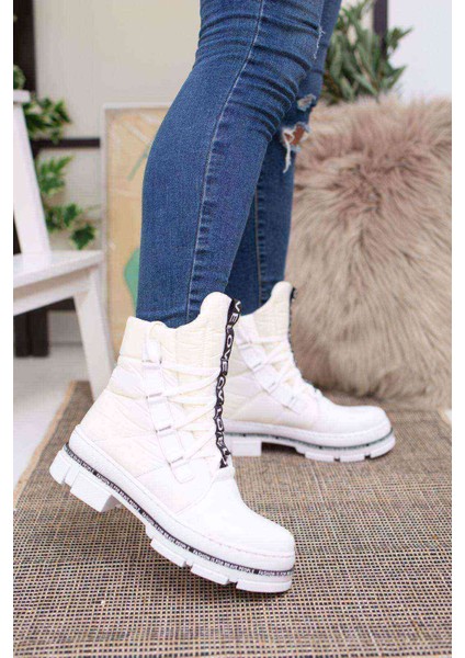 Su Itici Özellikli Kadın Bot - Paraşüt Beyaz fiyatları