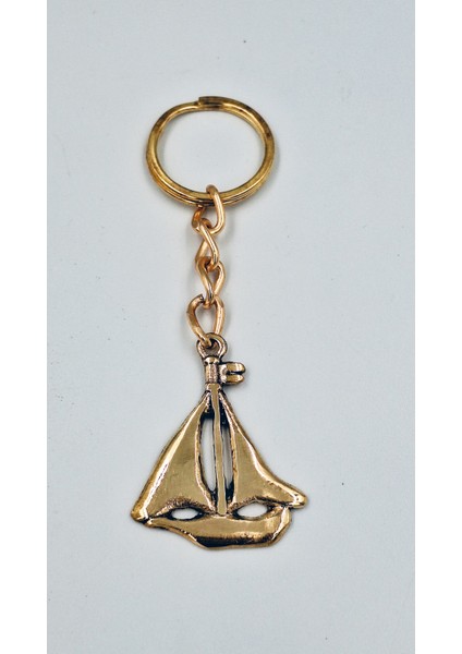 Pirinç Anahtarlık Yelkenli