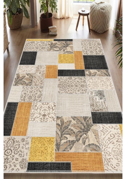 Dijital Baskılı Dekoratif Patchwork Kilim Kaymaz Taban Yıkanabilir Halı fiyatları