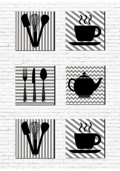 Modern Desenli Siyah Beyaz Dijital Baskılı Kaymaz Yıkanabilir Mutfak Halısı Yolluk modelleri