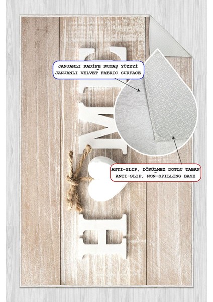 Dijital Baskılı Dekoratif Kaymaz Taban Yıkanabilir Kalp Desenli Mutfak Halısı Yolluk fiyatları