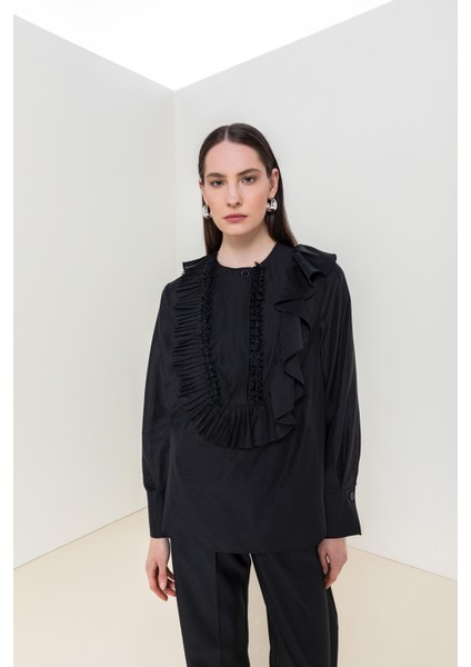 Pliseli Fırfır Detaylı Bluz 26W10823 fiyatları