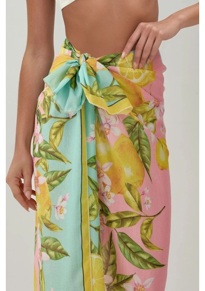 Kadın Desenli Maxi Pareo Yellow fırsatları