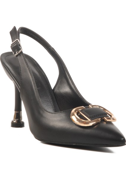 Siyah Kadın Abiye Ayakkabı PC-54547 Z