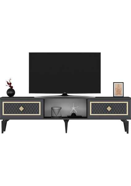 Herryct Tv Sehpası Antrasit-Altın fiyatları