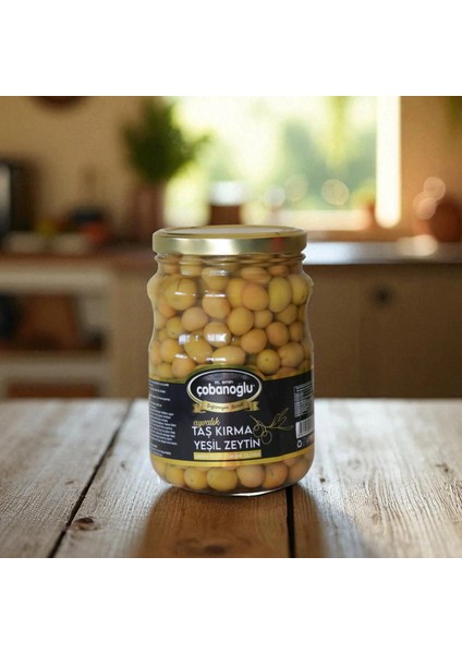 Çobanoğlu Ayvalık Taş Kırma Yeşil Zeytin - Cam Kavanoz fiyatları