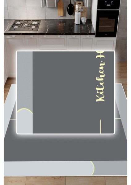 Dijital Baskılı Dekoratif Kaymaz Taban Yıkanabilir Kitchen Home Mutfak Halısı modelleri