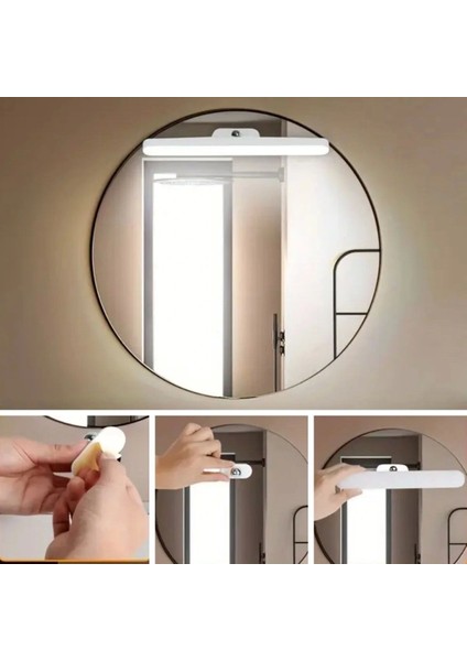 Buffer® Dokunmatik USB Ile Şarj Olabilen 27 cm LED Aydınlatma Makyaj Aynası Işığı fiyatları