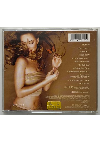 Mariah Carey Butterfly CD (Orjnal Dönem Baskı Cd) fiyatları