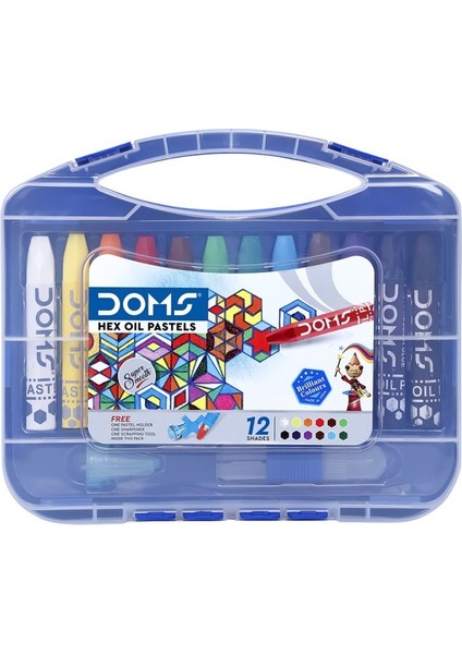 Çantalı Pastel Boya 12 Li