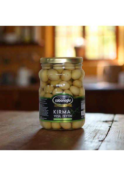 Çobanoğlu Kırma Yeşil Zeytin (Domat Tipi) - Cam Kavanoz modelleri