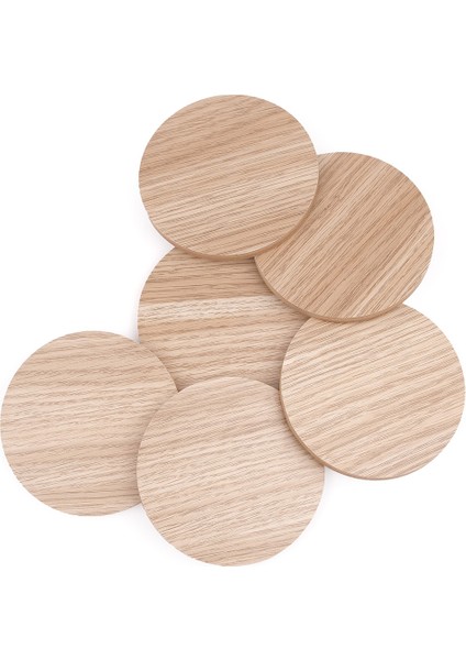 Ahşap Yuvarlak Modern 6'lı Çok Amaçlı Daire fırsatları