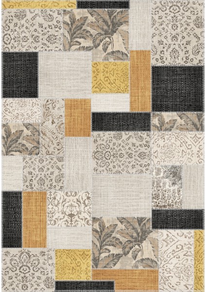 Dijital Baskılı Dekoratif Patchwork Kilim Kaymaz Taban Yıkanabilir Halı modelleri