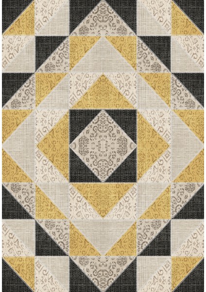 Dijital Baskılı Dekoratif Patchwork Kilim Desenli Kaymaz Taban Yıkanabilir Halı fiyatları