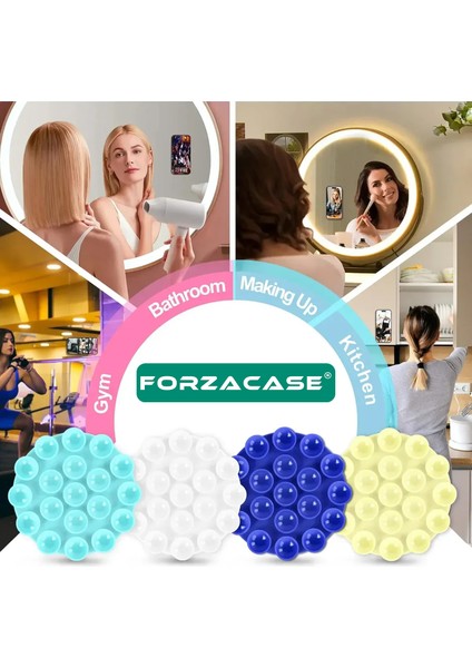 Çift Taraflı Silikon Vakumlu Eller Serbest Cep Telefon Tutacağı Yuvarlak - FC1108 fırsatları