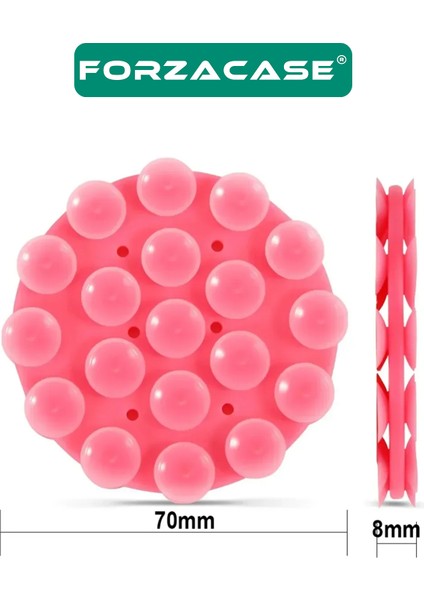 Çift Taraflı Silikon Vakumlu Eller Serbest Cep Telefon Tutacağı Yuvarlak - FC1108 indirimleri