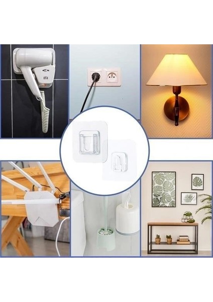 Buffer® Eşya Sabitleme Askısı 10 Çift Şeffaf Çift Taraflı Yapışkanlı Geçmeli Klips fırsatları