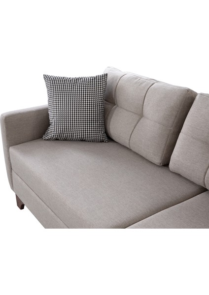 Cloft Köşe Koltuk Krem Sağ Köşe