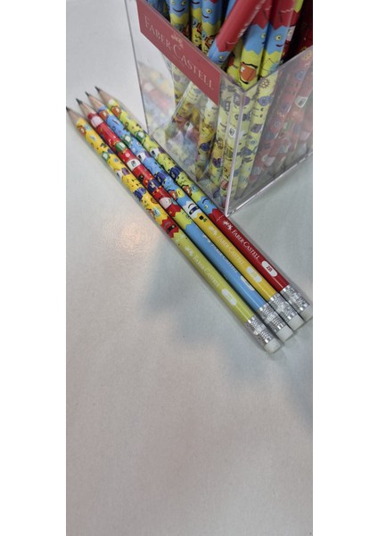 Faber Castell Robot Modeli Silgili 2b Kurun Kalem 12 Adet modelleri