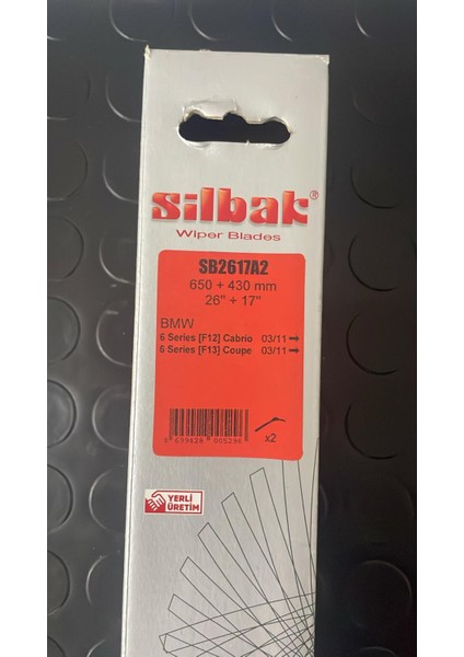 Silecek Süpürge Takım 650/430 Bmw F12/F13 SB2617A2