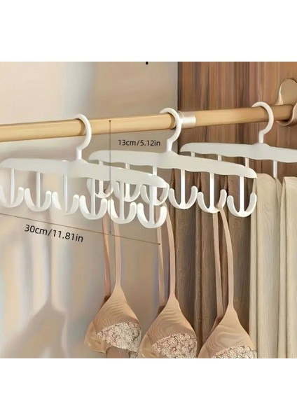 1 Adet Yer Tasarruflu 6 Kancalı Plastik Dolap Içi Düzenleyici Pratik Askı indirimleri