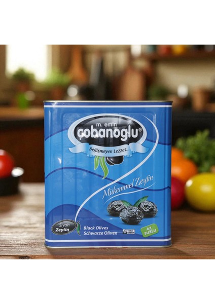 Çobanoğlu Gemlik Yağlı Sele Siyah Zeytin | Teneke Kutu 10 kg | İri Boy | 261/290 Kalibre fiyatları