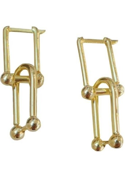 Gümüş Bağlantı Küpe Gold fiyatları