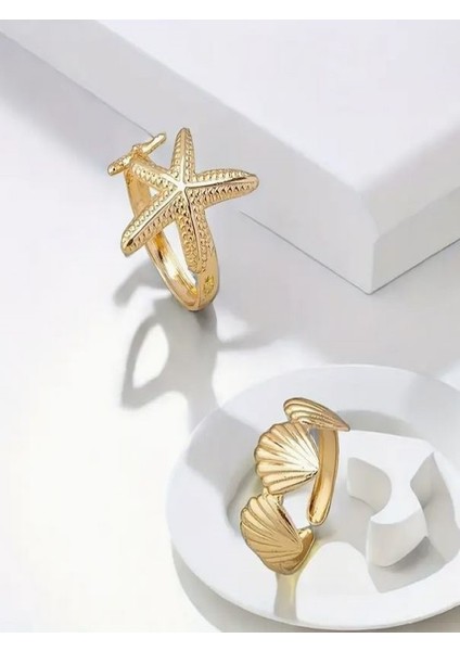 Denizyıldızı Yüzük SETI-14K Altın Kaplama fırsatları