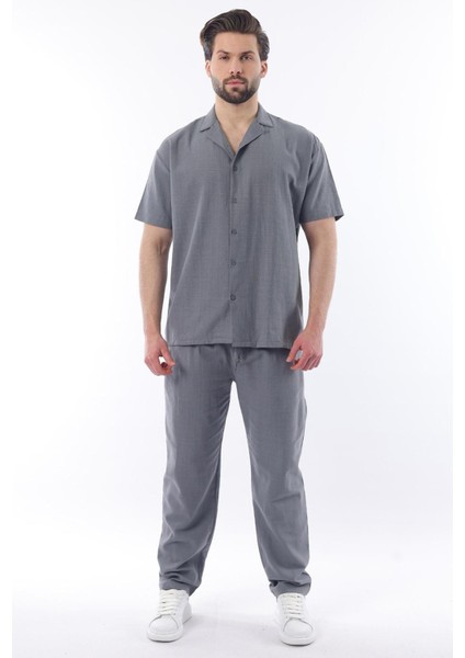 Füme Over Fit Erkek Gömlek Takım E7303 fiyatları