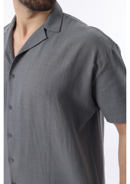 Füme Over Fit Erkek Gömlek Takım E7303 modelleri