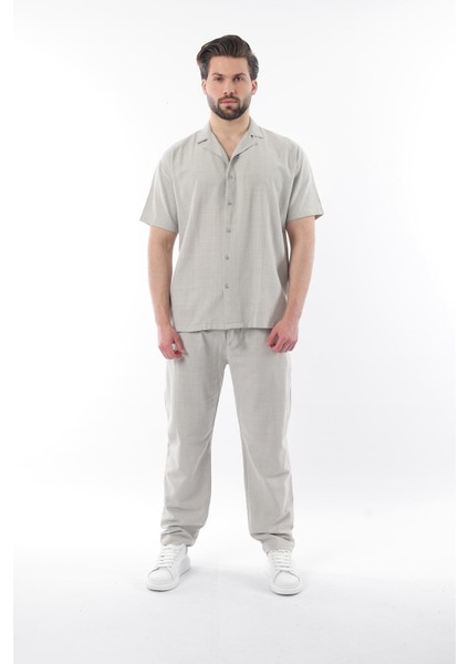 Mint Yeşili Over Fit Erkek Gömlek Takım E7303 fiyatları